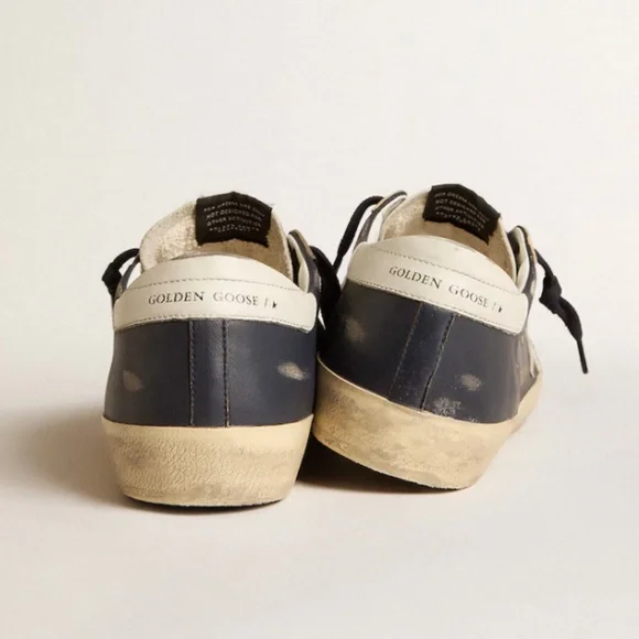 GOLDEN GOOSE - Men's Super Star Classic Navy/White/Taba - MSRP $585.00 - BNIB - Picture 3 of 4